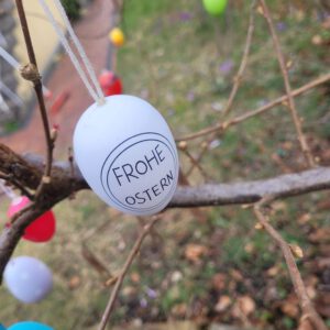 Plastikeier für den Garten