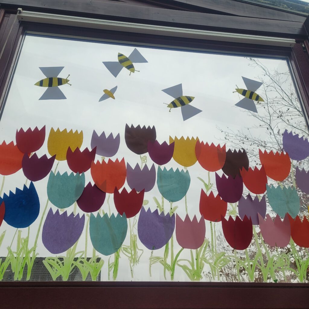 Fensterbild Tulpen